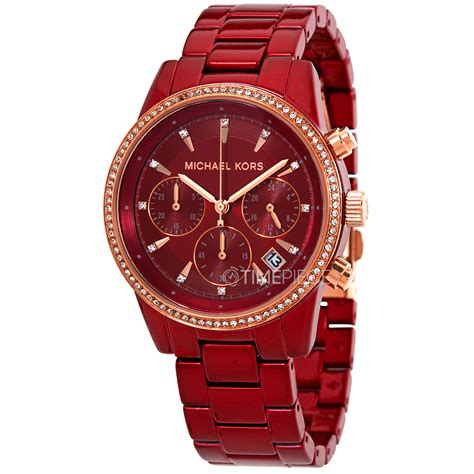 michael kors red watch dillards|Women's Red Designer Watches .